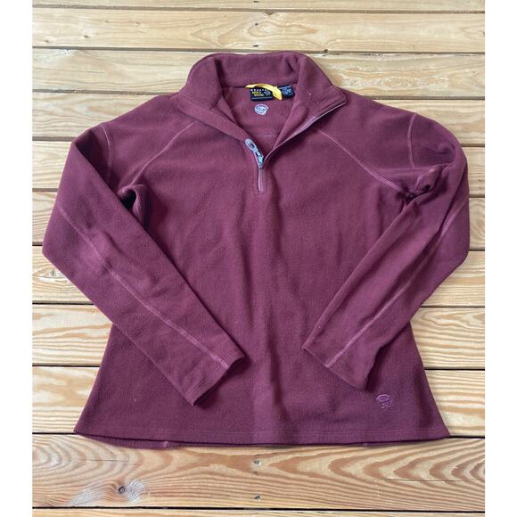 Mountain Hardwear 1/4 Zip Jacket Size Medium Women’s Mauve Fleece - Picture 1 of 7